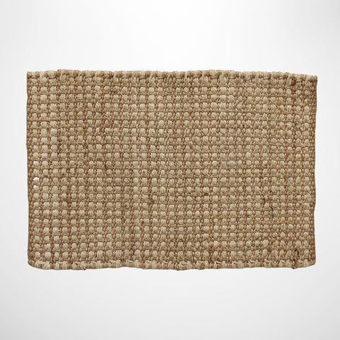 Jute Doormat Waffle Weave Natural & Ivory Doormat