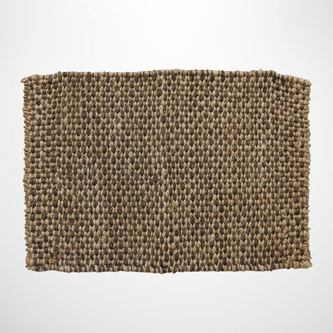 Aubergine & Natural Door Mat