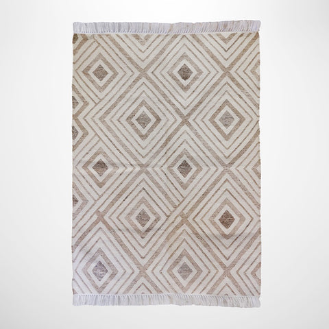 Sandstone & Ivory Aztec Rug Indoor/Outdoor 180 x 120