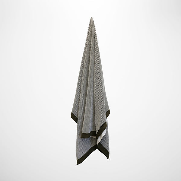 Dunedin Olive & Ivory Throw Boucle Weave