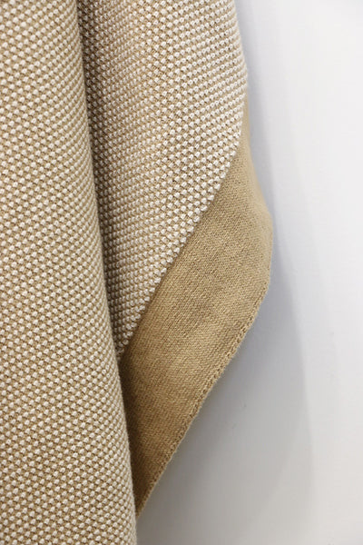 Clyde Caramel & Ivory Throw Boucle Weave