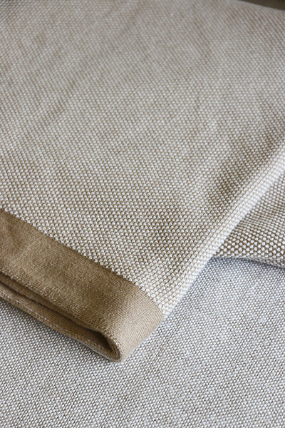 Clyde Caramel & Ivory Throw Boucle Weave
