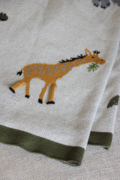 Animal Playtime Cotton Baby Blanket