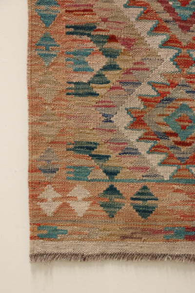 Hand Knotted Afghan Kilim Rug | Mansoor | 83 x 123