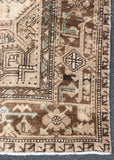 Vintage Persian Heriz Rug 253 x 227cm