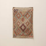 Hand Knotted Afghan Kilim Rug | Hesther | 83 x 125