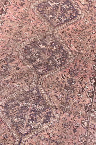 Hand Knotted Persian Vintage Shirazi Rug 245 x 155cm