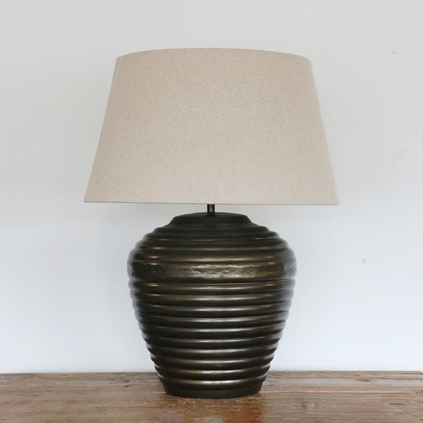 Haveli Lamp Base in Antique Brass Finish