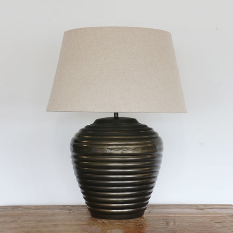 Haveli Lamp Base in Antique Brass Finish