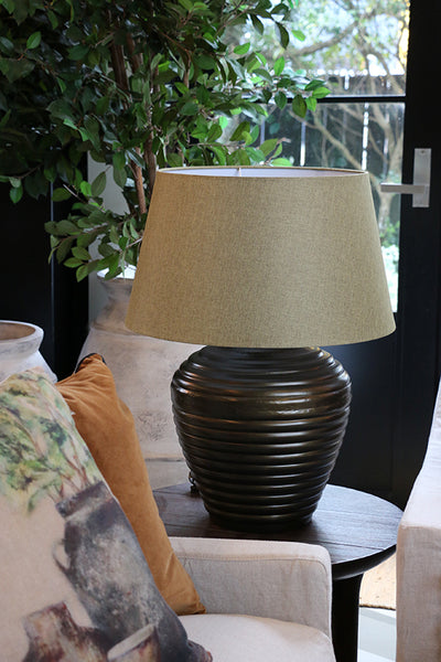Haveli Lamp Base in Antique Brass Finish
