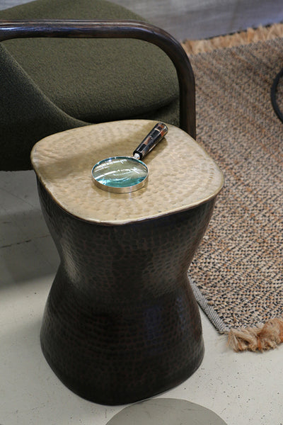 Luxor Stool in Antique Bronze Finish