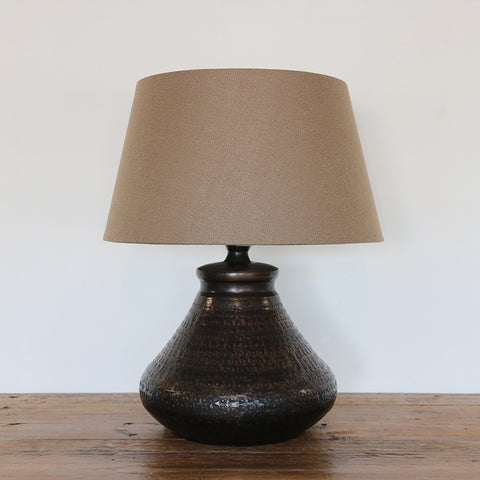 Genie Beaten Bronze Lamp Base