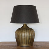 Saffron Urn Lamp Base in Brass Antique Finish