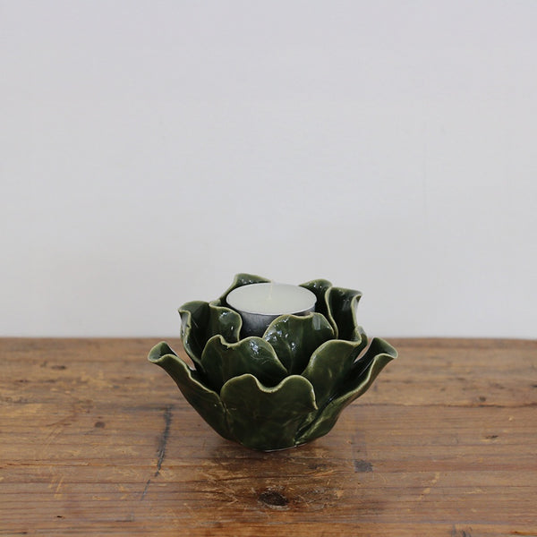 Verde Leaf Candle Holder