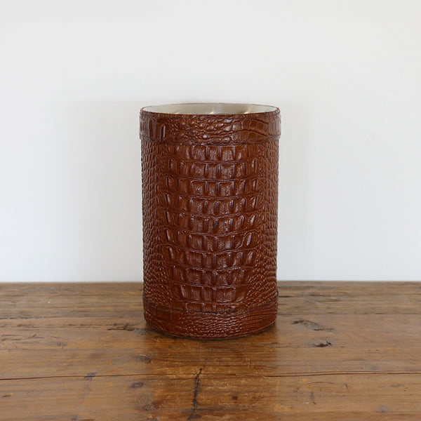 Croco Wine Cooler with Leather
