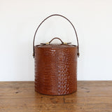 Croco Ice Bucket with Leather