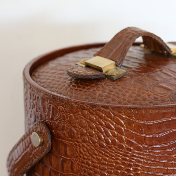 Croco Ice Bucket with Leather