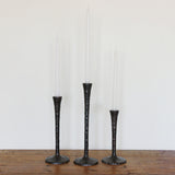 Forged Gothic Style Bronze Candlestick