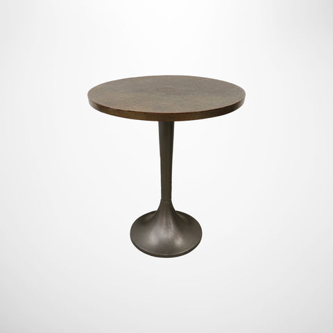 Casablanca Tulip Table in Antique Brass Finish