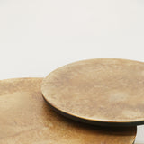 New York Nested Round Side Tables in Antique Brass