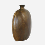 Casablanca Medium Urn Vase in Reactive Brass Finish