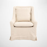Chelsea Armchair in Linen with Cushion
