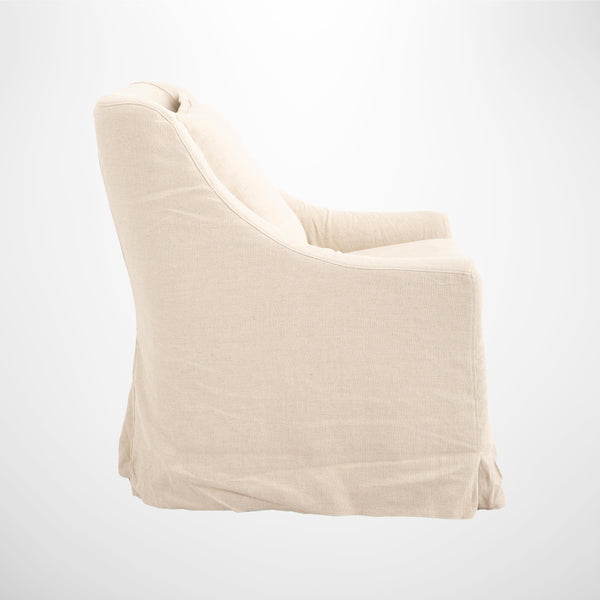 Chelsea Armchair in Linen with Cushion