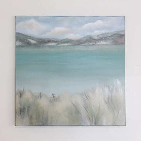 Island Summer Waiheke Island Print on Stretched Canvas