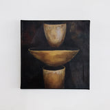 Roma Contemplative Urns Print on Stretched Canvas