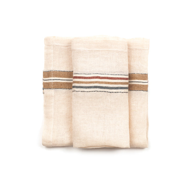 Libeco Perry Napkin in Multi Stripe 42 x 42