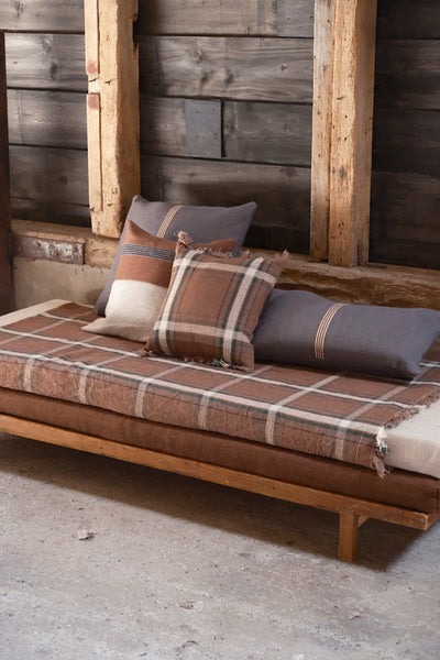 Libeco Rowan Pièce de lin Check 140 x 180