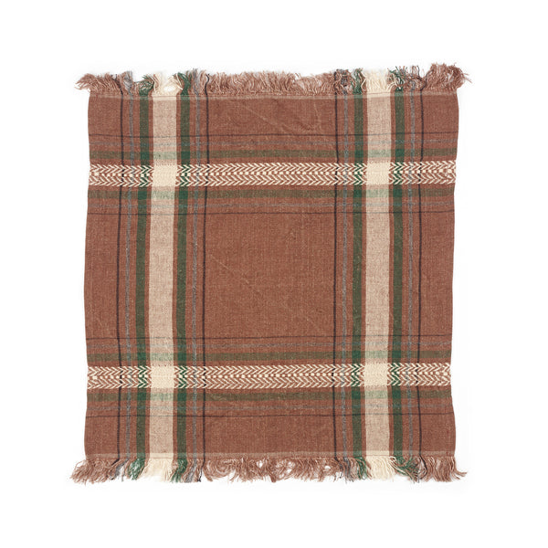 Libeco Rowan Napkin in Check 43 x 43