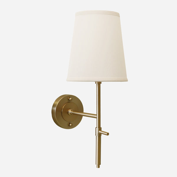 New York Wall Sconce in Antique Brass Finish