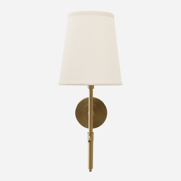 New York Wall Sconce in Antique Brass Finish