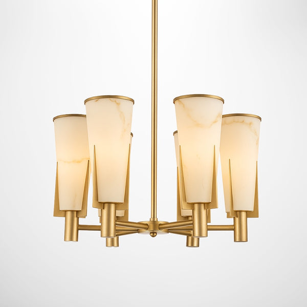 Ritz Chandelier in Antique Brass Finish
