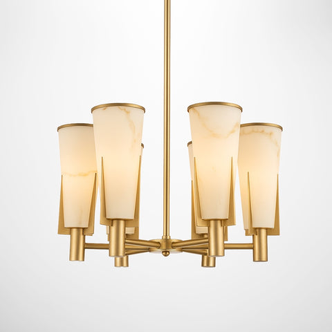 Ritz Chandelier in Antique Brass Finish