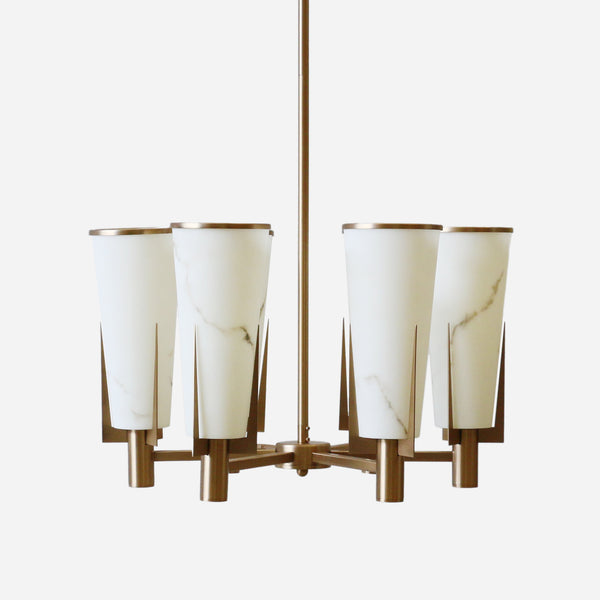 Ritz Chandelier in Antique Brass Finish