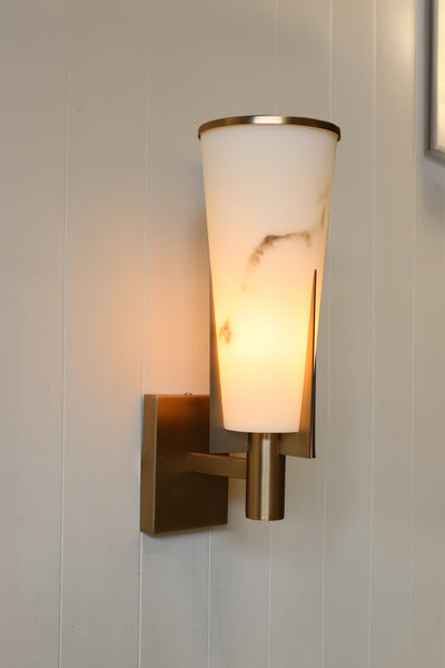 Ritz Wall Sconce in Antique Brass Finish