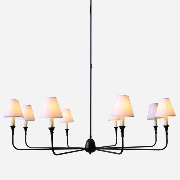 Tribeca 8 light Chandelier with Shades