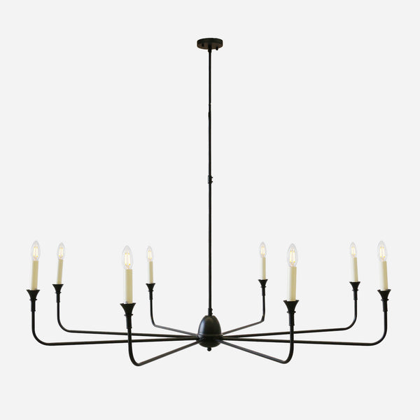 Tribeca 8 light Chandelier with Shades