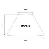 Black 56cm Lampshade