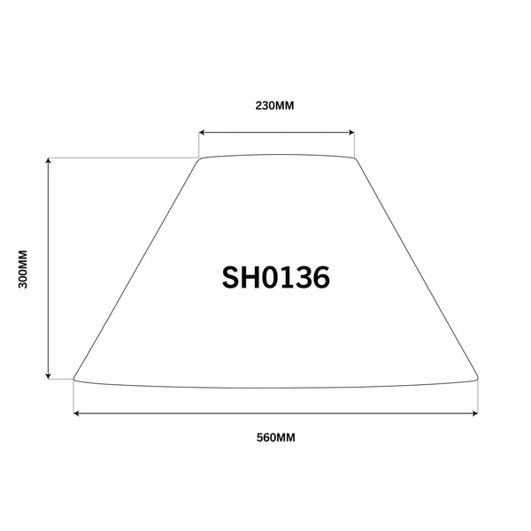 Black 56cm Lampshade