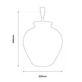 White Coastal Stone Lamp Base