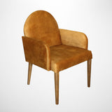 Costa Carver Armchair in Cognac Velvet