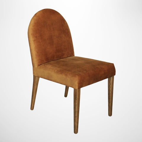 Costa Dining Chair in Cognac Velvet