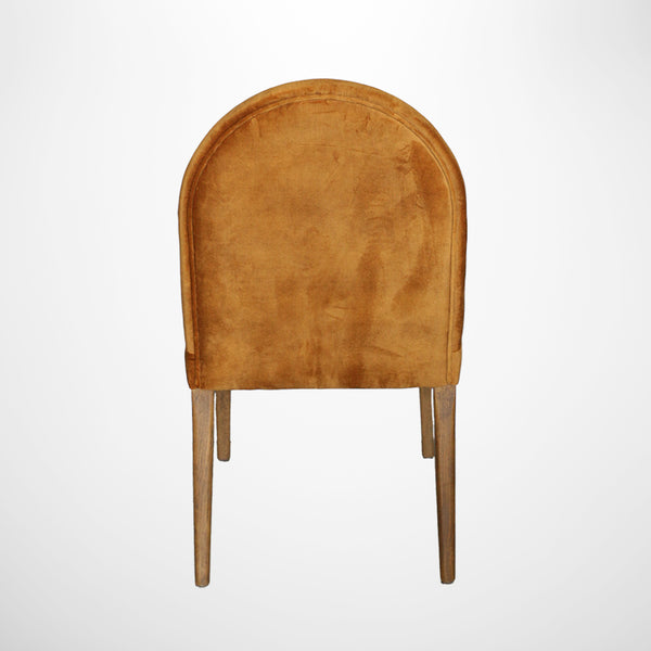 Costa Dining Chair in Cognac Velvet