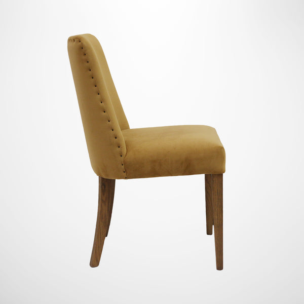 Bastide Chair in Old Gold Velvet