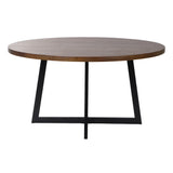 Dark Oak Round Manhattan Dining Table