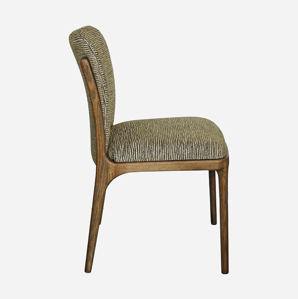 Cassa Dining Chair in Ripple Leaf Green
