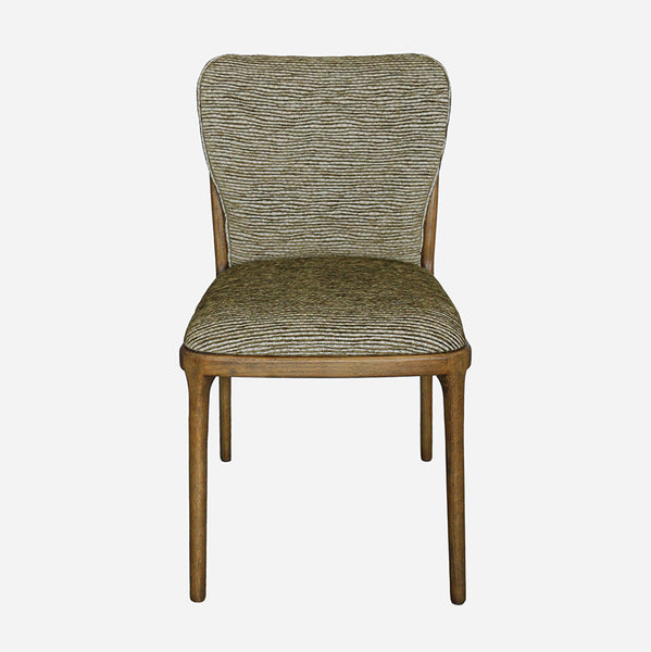 Cassa Dining Chair in Ripple Leaf Green